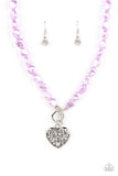 Paparazzi "Color Me Smitten" Purple Necklace & Earring Set Paparazzi Jewelry