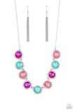 Paparazzi "Queen of the Cosmos" Orange Necklace & Earring Set Paparazzi Jewelry