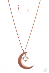 Paparazzi "Astral Ascension" Copper Necklace & Earring Set Paparazzi Jewelry