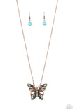 Paparazzi "Badlands Butterfly" Copper Necklace & Earring Set Paparazzi Jewelry