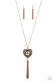 Paparazzi "Prismatic Passion" Copper Necklace & Earring Set Paparazzi Jewelry