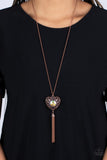 Paparazzi "Prismatic Passion" Copper Necklace & Earring Set Paparazzi Jewelry