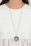Paparazzi "Prismatically Twitterpated" Silver Necklace & Earring Set Paparazzi Jewelry