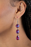 Paparazzi "Reflective Rhinestones" Pink Earrings Paparazzi Jewelry