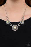 Paparazzi "Cosmic Cosmos" Yellow Necklace & Earring Set Paparazzi Jewelry