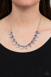 Paparazzi "Razor-Sharp Refinement" Blue Necklace & Earring Set Paparazzi Jewelry