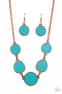 Paparazzi "Santa Fe Flats" Copper Necklace & Earring Set Paparazzi Jewelry
