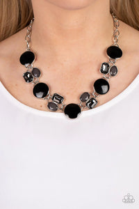 Paparazzi "Dreaming in MULTICOLOR" Black Necklace & Earring Set Paparazzi Jewelry