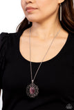 Paparazzi "Sentimental Sabbatical" Purple Necklace & Earring Set Paparazzi Jewelry