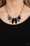 Paparazzi "Crystallized Couture" Black Necklace & Earring Set Paparazzi Jewelry