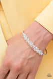 Paparazzi "BAUBLY Personality" White FASHION FIX Bracelet Paparazzi Jewelry