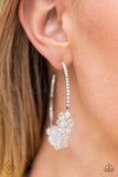 Paparazzi "Bubble-Bursting Bling" White FASHION FIX Earrings Paparazzi Jewelry