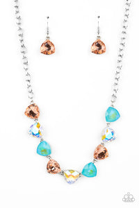 Paparazzi "Dreamy Drama" Orange Necklace & Earring Set Paparazzi Jewelry