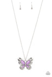 Paparazzi "Wings Of Whimsy" Purple Necklace & Earring Set Paparazzi Jewelry