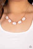 Paparazzi "Opalescent Oblivion" Gold Necklace & Earring Set Paparazzi Jewelry