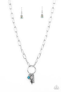 Paparazzi "Inspired Songbird" Blue Necklace & Earring Set Paparazzi Jewelry