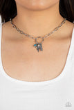 Paparazzi "Inspired Songbird" Blue Necklace & Earring Set Paparazzi Jewelry