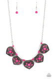 Paparazzi "Badlands Basin" Pink Necklace & Earring Set Paparazzi Jewelry