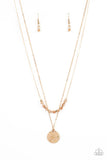 Paparazzi "Stunning Supernova" Gold Necklace & Earring Set Paparazzi Jewelry