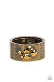 Paparazzi "Flickering Fortune" Brass Bracelet Paparazzi Jewelry