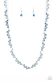 Paparazzi "GLOWING Admiration" Blue Necklace & Earring Set Paparazzi Jewelry