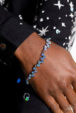 Paparazzi "Flatter Yourself" Blue Bracelet Paparazzi Jewelry