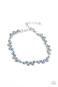 Paparazzi "Flatter Yourself" Blue Bracelet Paparazzi Jewelry