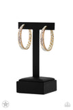 Paparazzi "GLITZY By Association" Gold Blockbuster Earrings Paparazzi Jewelry