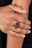 Paparazzi "Ice-Cold Couture" Brown Ring Paparazzi Jewelry