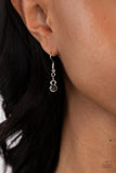 Paparazzi "Wintry Wreath" Silver Lanyard Necklace & Earring Set Paparazzi Jewelry