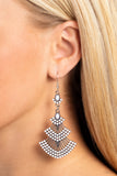 Paparazzi "Eastern Expression" White Earrings Paparazzi Jewelry