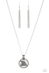 Paparazzi "The KIND Side" Silver Necklace & Earring Set Paparazzi Jewelry