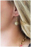 Paparazzi "Geo Queen" Green Necklace & Earring Set Paparazzi Jewelry