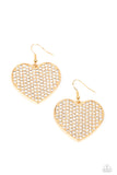 Paparazzi "Romantic Reign" Gold Earrings Paparazzi Jewelry