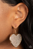Paparazzi "Romantic Reign" Gold Earrings Paparazzi Jewelry
