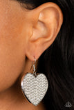 Paparazzi "Romantic Reign" White Earrings Paparazzi Jewelry