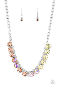 Paparazzi "Rainbow Resplendence" Orange Necklace & Earring Set Paparazzi Jewelry