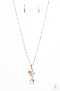 Paparazzi "Rainbow Bloom" Rose Gold Lanyard Necklace & Earring Set Paparazzi Jewelry