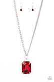 Paparazzi "Instant Intimidation" Red Necklace & Earring Set Paparazzi Jewelry