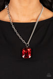 Paparazzi "Instant Intimidation" Red Necklace & Earring Set Paparazzi Jewelry