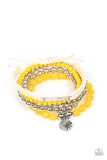 Paparazzi "Offshore Outing Yellow Bracelet Paparazzi Jewelry