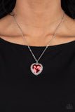 Paparazzi "Sweethearts Stroll" Red Necklace & Earring Set Paparazzi Jewelry