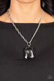 Paparazzi "Instant Intimidation" Silver Necklace & Earring Set Paparazzi Jewelry