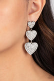 Paparazzi "Couples Retreat" White Post Earrings Paparazzi Jewelry