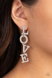Paparazzi "L-O-V-E" Silver Post Earrings Paparazzi Jewelry