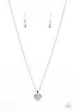 Paparazzi "Effulgently Engaged" White Necklace & Earring Set Paparazzi Jewelry