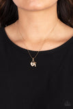 Paparazzi "You Hold My Heart" Gold Necklace & Earring Set Paparazzi Jewelry