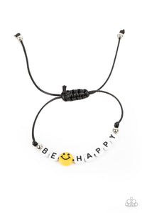 Paparazzi "I Love Your Smile" Black Bracelet Paparazzi Jewelry