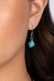 Paparazzi "Santa Fe Sweetheart" Blue Lanyard Necklace & Earring Set Paparazzi Jewelry