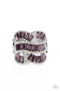 Paparazzi "Six-Figure Flex" Purple Ring Paparazzi Jewelry